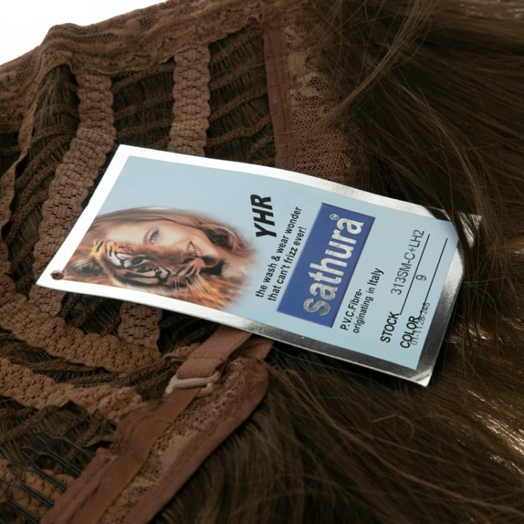 کلاه گیس مدل مصری (باب)، رنگ زیتونی تیره شیک، الیاف ابریشم حرارتی و ضد حساسیت