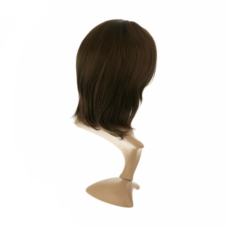 خرید کلاه گیس کوتاه زیتونی تیره برند ساتورا، مناسب استایل کلاسیک و رسمی