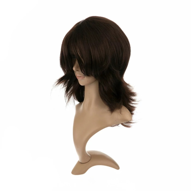 بهترین قیمت کلاه گیس کوتاه لیر، رنگ ماهگونی تیره شکلاتی، کیفیت درجه یک