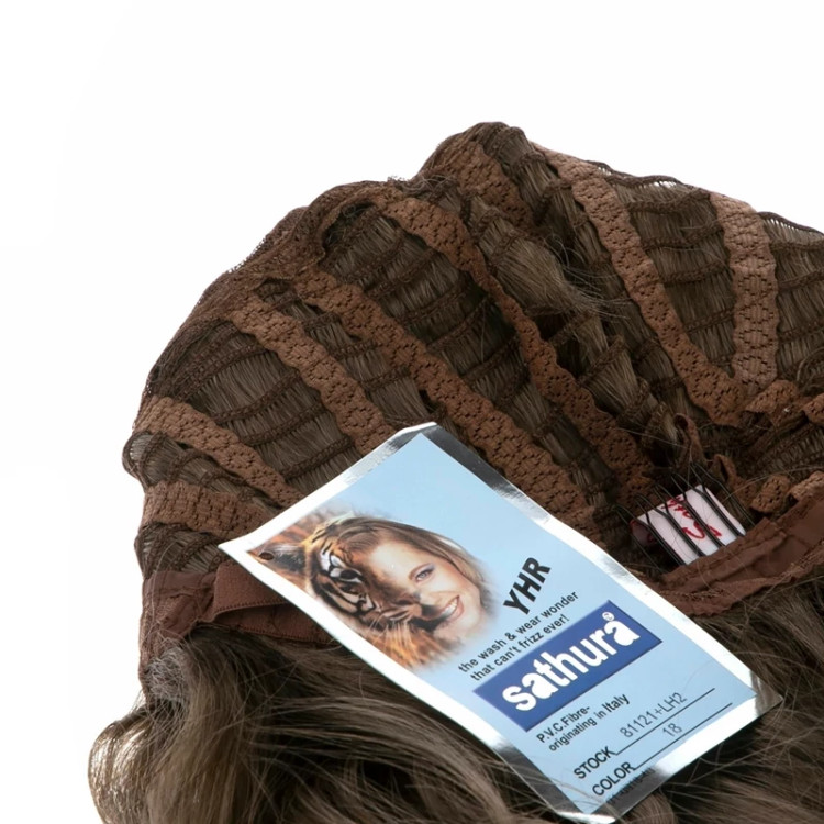 کلاه گیس پرحجم ۴۵ سانتی، فر درشت خوشفرم، الیاف ابریشم حرارتی و ضد حساسیت