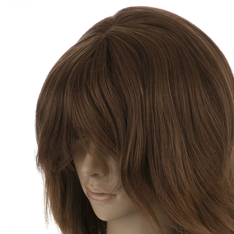 تصویر کلاه گیس مسی روشن شاداب، مدل ۸۹۴۳، با برش لایهلایه برای حجم و حرکت