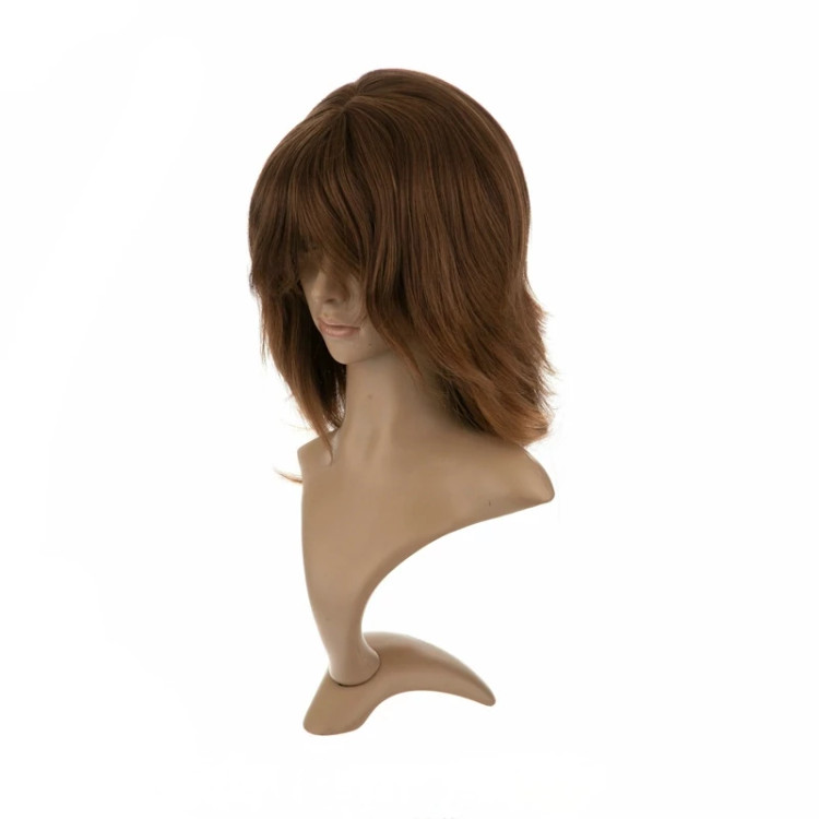 بهترین قیمت کلاه گیس کوتاه لیر، رنگ مسی روشن، بافت الیاف ابریشم کیفیت درجه یک