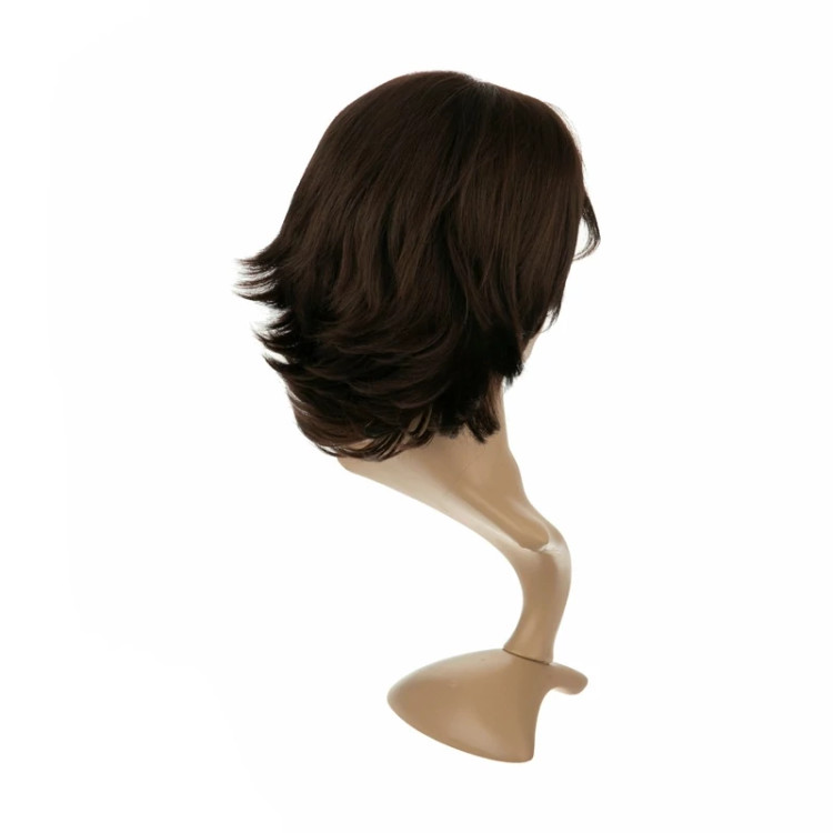 کلاه گیس ۲۵ سانتی کوتاه و آراسته، با برش لیرخورده در پشت، الیاف ابریشم حرارتی