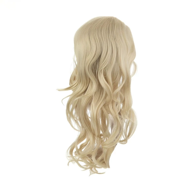 بهترین قیمت کلاه گیس بلوند فر مدل ES_816، فریسایز، مناسب استایلهای تابستانی