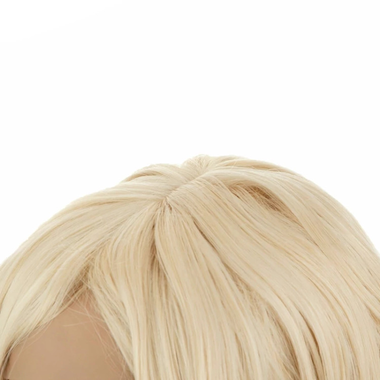 خرید کلاه گیس بلند فر برند ساتورا، رنگ بلوند شاداب و سرزنده، با قابلیت شستشو