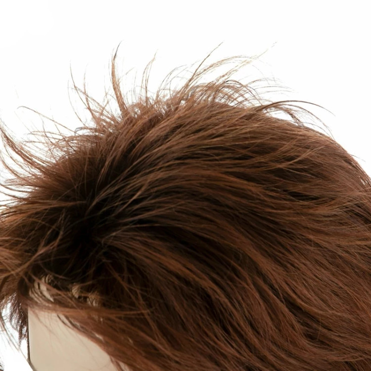 کلاه گیس مدل کرنلی برند ساتورا، رنگ مسی تیره گرم، الیاف ابریشم حرارتی و ضد حساسیت