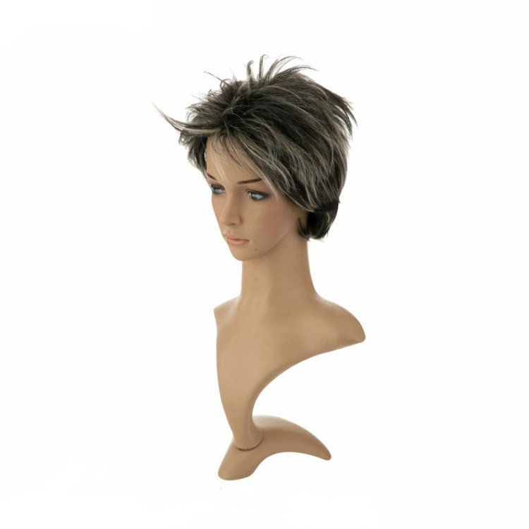 کلاه گیس مدل کرنلی برند ساتورا، رنگ مشکی، دارای هایلایتهای چشمگیر