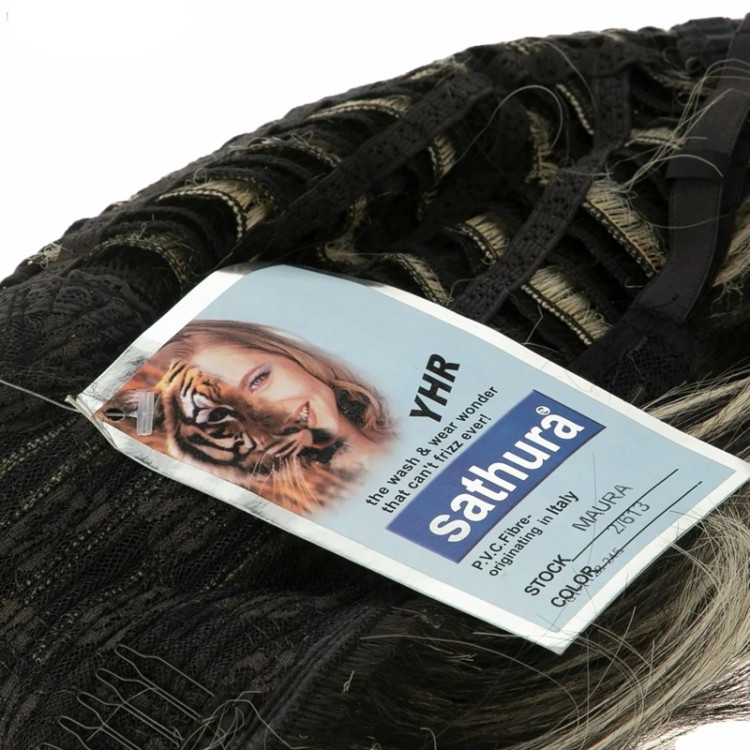 بهترین قیمت کلاه گیس کرنلی، رنگ هایلایت بلوند روشن، با طراحی بدون فرق