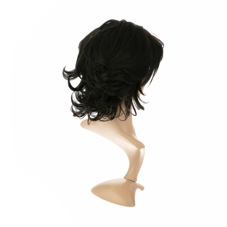 کلاه گیس فر کوتاه لایهلایه مدل BAMOO3، با حجم طبیعی، قابلیت شستشو و حالتدهی