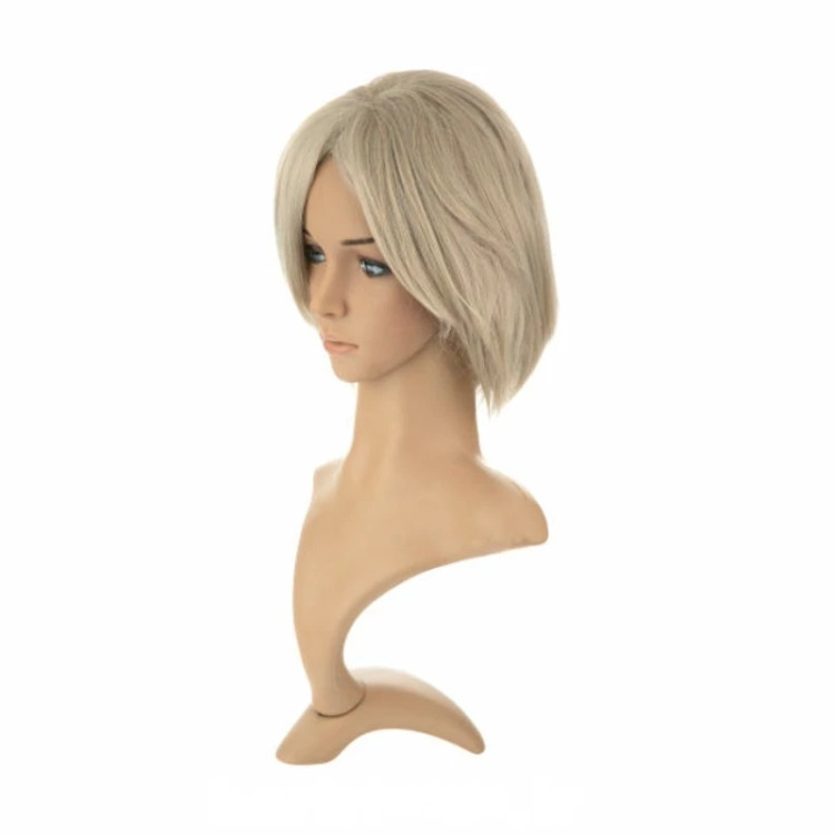 خرید کلاه گیس کوتاه مصری برند ساتورا، رنگ پلاتینه، با طراحی بدون فرق و شیک