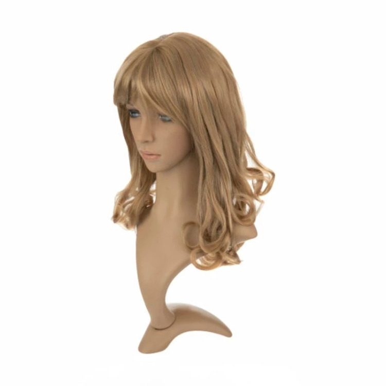 خرید کلاه گیس بلوند طلایی برند ساتورا، با فرق ثابت طبیعی، مناسب استایل تابستانی