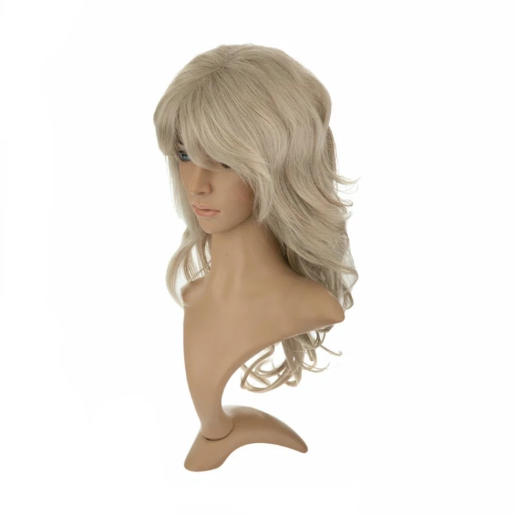 جزئیات کلاه گیس فر باز ۵۵ سانتی، رنگ پلاتینه جسورانه، دارای سیستم تهویه هوای عالی