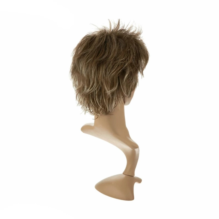 بهترین قیمت کلاه گیس کرنلی، رنگ قهوهای متوسط، با طراحی بدون فرق