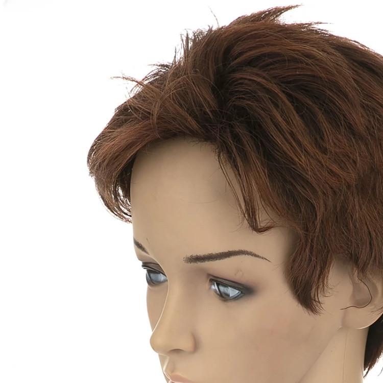 خرید کلاه گیس کوتاه مسی تیره برند ساتورا، الیاف ابریشم حرارتی و ضد حساسیت