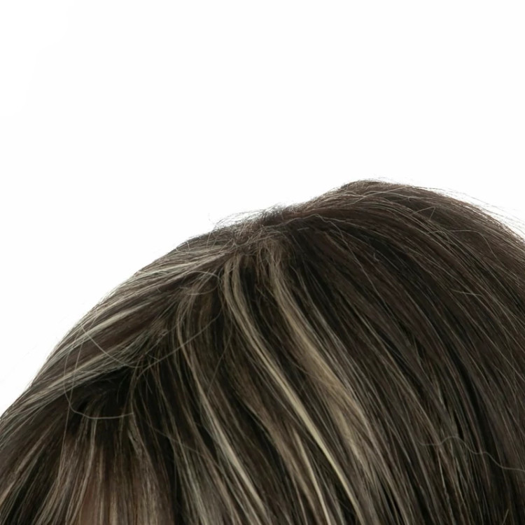 خرید کلاه گیس صاف بلند برند ساتورا، بافت لخت، طراحی بدون فرق برای حجم بیشتر