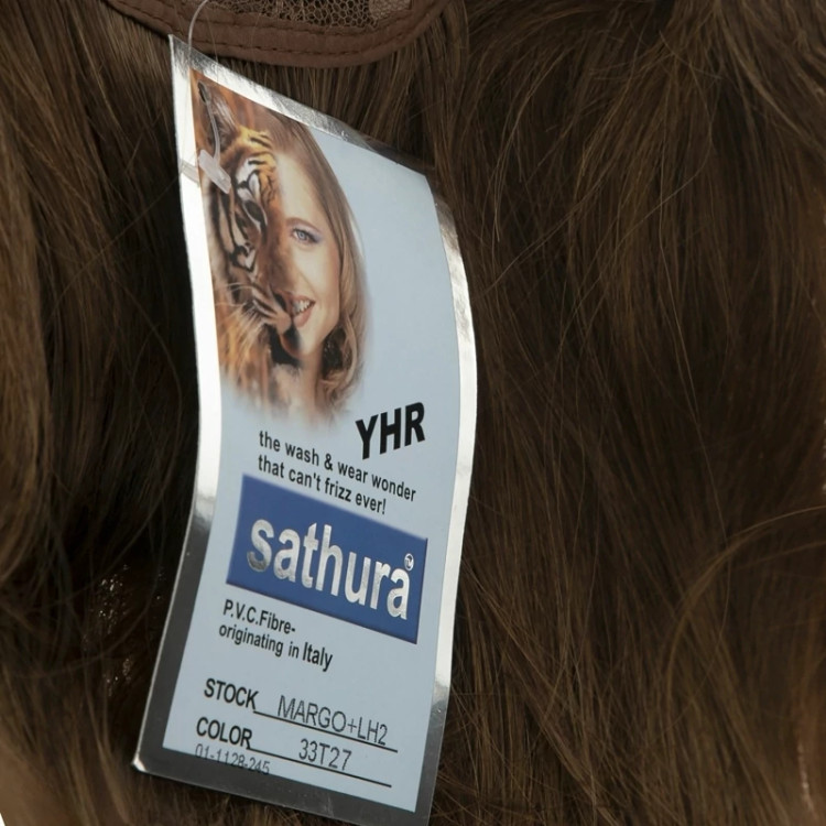 کلاه گیس صاف ۵۰ سانتی، رنگ مسی روشن، الیاف ابریشم حرارتی، مناسب استایل تابستانی