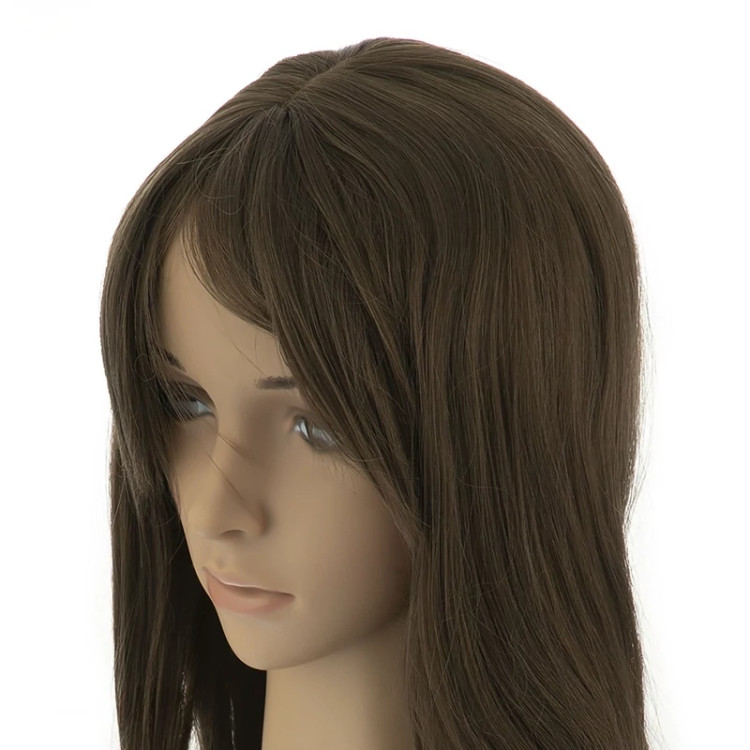 خرید کلاه گیس بلند زیتونی، مدل BRO 743A برند ساتورا، بافت الیاف ابریشم درجه یک