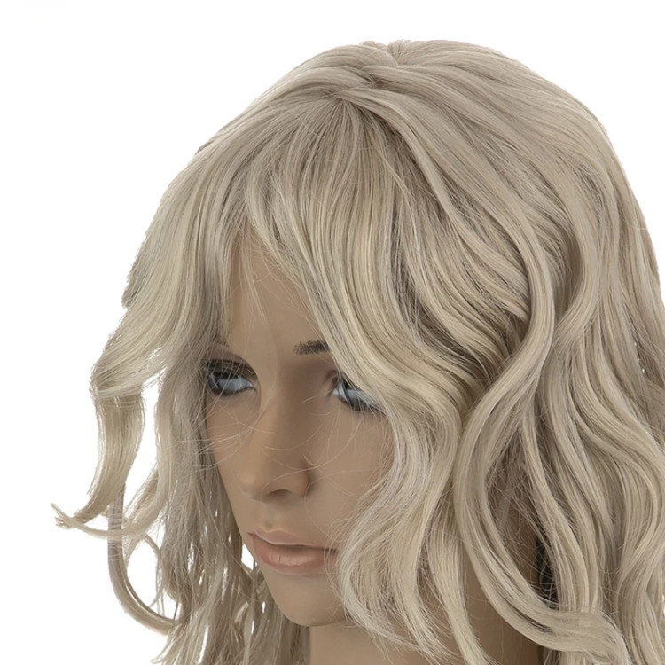 خرید کلاه گیس بلند فر برند ساتورا، بافت الیاف ابریشم، طول ۷۵ سانتیمتر، ضد تعریق