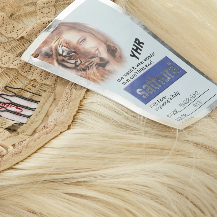 بهترین قیمت کلاه گیس کوتاه لیر، رنگ بلوند روشن، بافت الیاف ابریشم کیفیت درجه یک