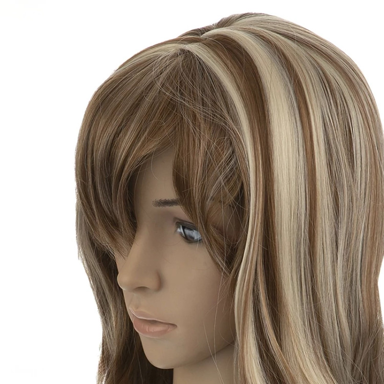 خرید کلاه گیس صاف بلند برند ساتورا، بافت ابریشم، مناسب استایلهای پرجلوه و گرم