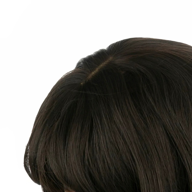 خرید کلاه گیس مشکی برند ساتورا، با فرق ثابت طبیعی، ظاهری همیشه جذاب و مرتب