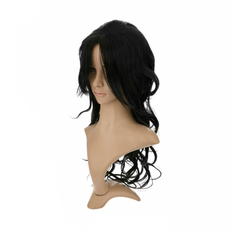 بهترین قیمت کلاه گیس مشکی فر مدل ES_816، فریسایز، قابل شستشو و حالتدهی با اتو مو