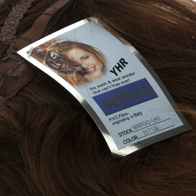 کلاه گیس صاف ۵۰ سانتی، رنگ مسی تیره گرم، الیاف ابریشم حرارتی و ضد حساسیت