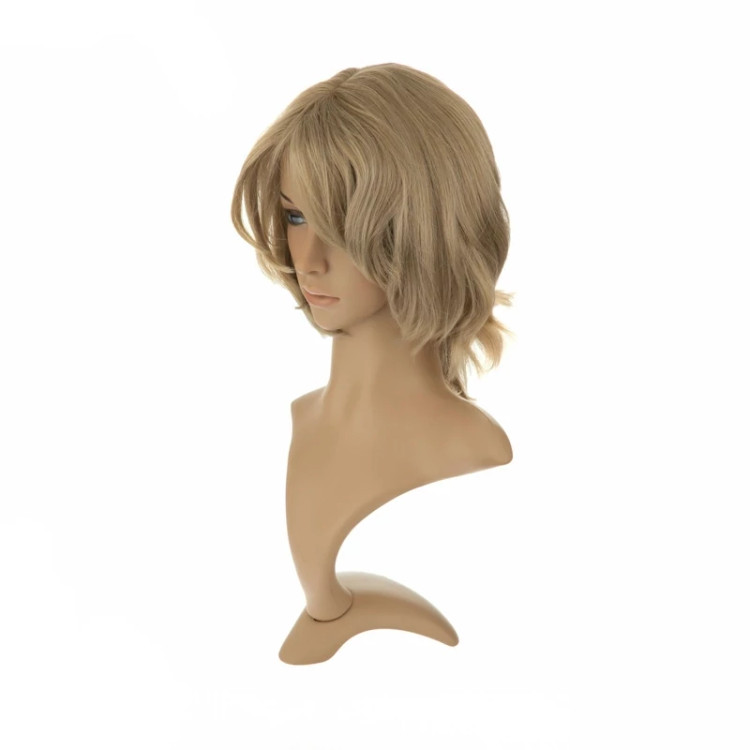 تصویر کلاه گیس کوتاه بلوند کنفی مدل ۳۱۳SM، دارای فرق ثابت طبیعی و جلوهای بهروز