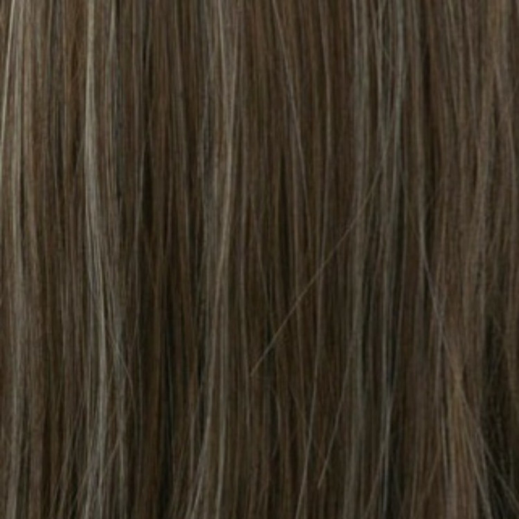 بهترین قیمت کلاه گیس صاف مدل MARGO، رنگ قهوهای خاکی، کیفیت درجه یک و طول مناسب